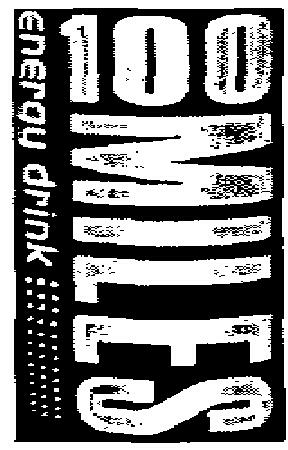 100 Miles Energy Drink (device) Device mark 2223491 Trademark