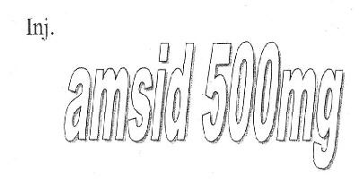 Inj. Amsid 500mg (label) Device mark 2596480 Trademark