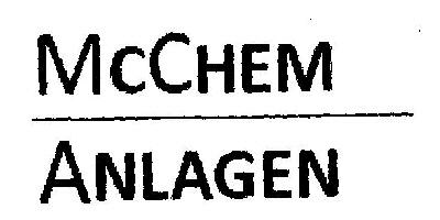 Mcchem Anlagen (label) Device mark 2601308 Trademark