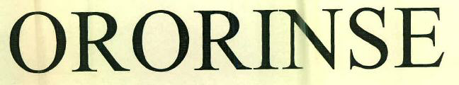Ororinse Device mark 2715777 Trademark