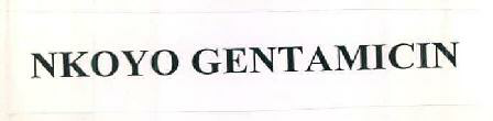 Nkoyo Gentamicin Device mark 2676689 Trademark