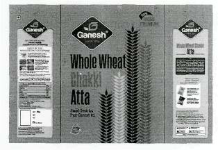 Ganesh Whole Wheat Chakki Atta (label) Device mark 2685535 Trademark