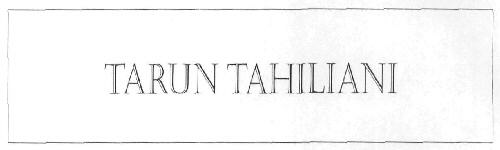 Tarun Tahiliani (label) Device mark 2805841 Trademark
