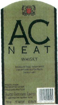 Ac Neat Whisky (device) Device mark 2497527 Trademark