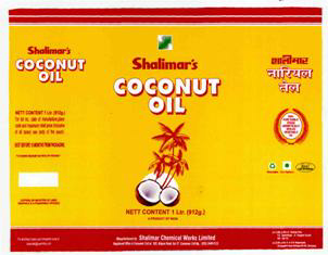 Shalimar's Coconut Oil, Device Of Half Coconut, Coconut Trees Device mark 2775026 Trademark