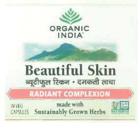 Organic India Beautiful Skin (label) Device mark 2805993 Trademark