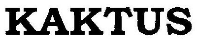 Kaktus (device) Device mark 2573273 Trademark