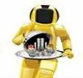 Device Of Astronaut Serving Food. Device mark 2826979 Trademark