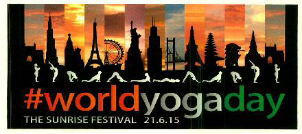 #worldyogaday The Sunrise Festival 21.6.15 (device Of Human Caricature) Device mark 2895785 Trademark