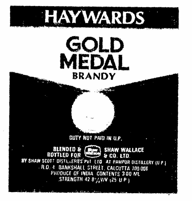 Gold Medal (label) Device mark 395953 Trademark