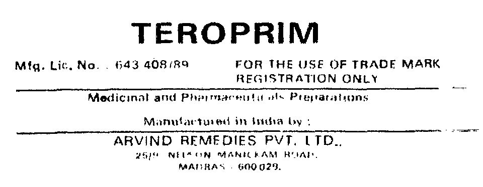 Teroprim Device mark 589586 Trademark