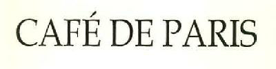 Cafe De Paris Device mark 3004538 Trademark