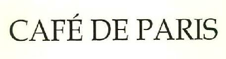 Café De Paris Device mark 3004540 Trademark
