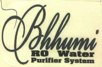 Bhhumi Ro Water Purifier System Device mark 3004575 Trademark