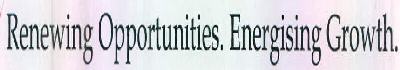 Renewing Opportunities. Energising Growth. Device mark 3005040 Trademark