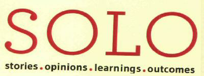 Solo Stories. Opinions. Learnings. Outcomes. Device mark 3015162 Trademark