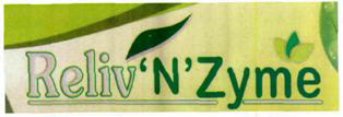 Reliv 'n' Zyme (label) Device mark 3013986 Trademark