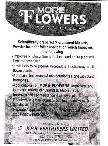 Flowers More Fertilizers Device mark 3012383 Trademark