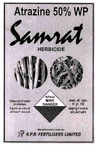 Samrat Atrazine 50% Wp Device mark 3012395 Trademark