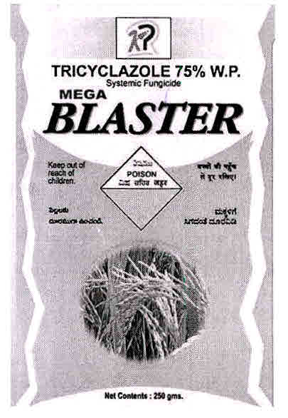 Blaster Tricyclazole 75% W.p. Device mark 3012396 Trademark
