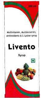 Livento Syrup (label) Device mark 3035707 Trademark