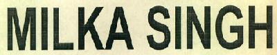 Milka Singh Device mark 3036389 Trademark