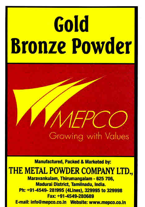 Mepco Growing With Values Gold Bronze Powder Device mark 3000506 Trademark