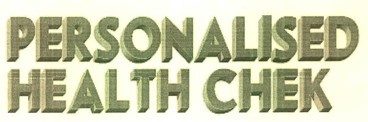 Personalised Health Chek Device mark 3045408 Trademark