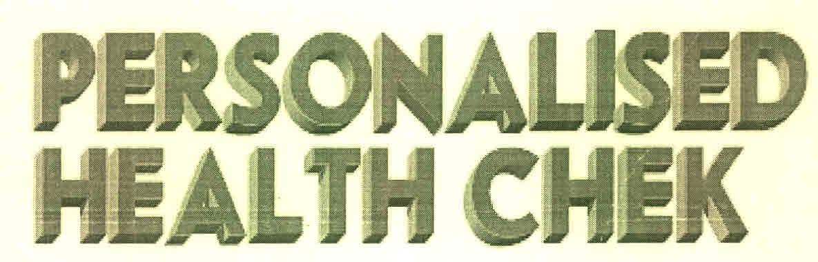 Person Alised Health Chek Device mark 3045411 Trademark
