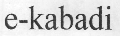 E-kabadi Device mark 3008593 Trademark