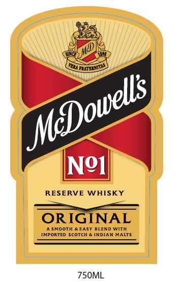 Mcdowells No.1 Reserve Whisky Device mark 3009735 Trademark