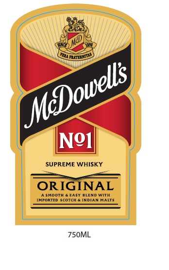 Mcdowell's No.1 Supreme Whisky Device mark 3009744 Trademark
