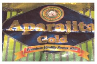 Aparajita Gold (label) Device mark 3018358 Trademark