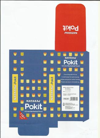Nataraj Pokit 0.5 Mm Mechanical Pencils (artwork) Device mark 3023964 Trademark