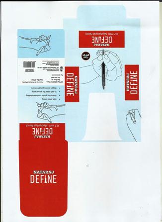 Nataraj Define 0.7 Mm Mechanical Pencils (artwork) Device mark 3023965 Trademark
