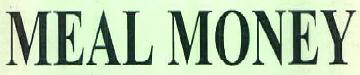 Meal Money Device mark 3025785 Trademark