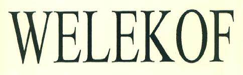 Welekof Device mark 3052764 Trademark