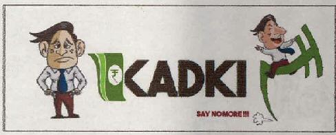Kadki Say No More !!! (device Of Human Caricature) Device mark 3024247 Trademark