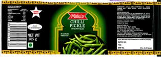Mida's Chilli Pickle Device mark 3024137 Trademark