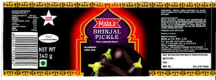 Mida's Brinjal Pickle Device mark 3024138 Trademark