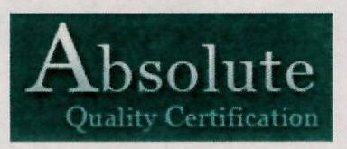 Absolute Quality Certification Device mark 3061167 Trademark