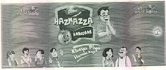 Dabur Hazmazza Anardana Khaya Piya Hazam Kiya Device mark 3040837 Trademark