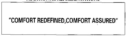 "comfort Redefined, Comfort Assured" Device mark 3060571 Trademark