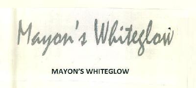 Mayon's Whiteglow Device mark 3060429 Trademark