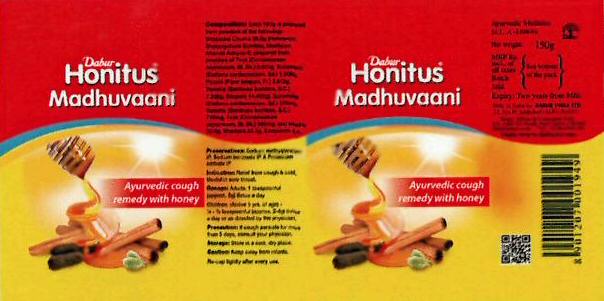 Dabur Honitus Madhuvaani Device mark 3061746 Trademark