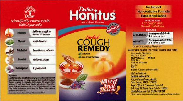 Dabur Honitus Herbal Cough Remedy Device mark 3061747 Trademark