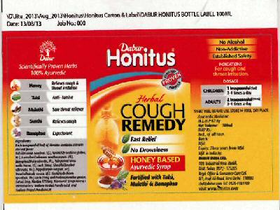 Dabur Honitus Herbal Cough Remedy Device mark 3061749 Trademark