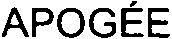 Apogee Device mark 3042357 Trademark
