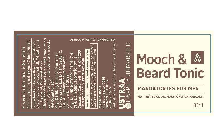Mooch & Beard Tonic (packaging) Device mark 3067848 Trademark