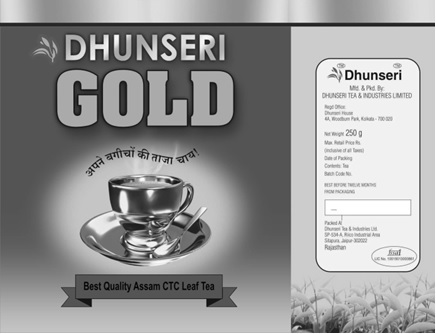 Dhunseri Gold Device mark 3041330 Trademark